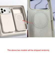 1pc Minimalist Liquid Silicone Magnetic Wireless Charging Protective Case, Suitable For IPhone 17 Air, 16, 14, 13, 12, 15 Pro Max Plus, With Velvet Camera Protection - Antique White - View 4