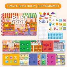 Juego de libro de actividades con pegatinas reutilizables, libro de juego de pegatinas amigable para viajar con múltiples temas de escenas, libro de actividades con pegatinas reutilizables, colección de libros de juego de escenas divertidas - Multicolor - Ver 14