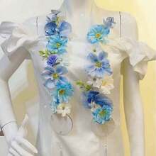 1pc Faux Flower Garland Sash, Bridal Ceremony Sash For Wedding Party, Decorative Ceremonial Sash For Graduation, Birthday, Wedding And Other Festivals, Photography Prop - Etiquette Shoulder Strap a - View 8