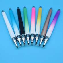 2-In-1 Macaron Touch Stylus Pen, Universal For Smartphone & Tablet, Capacitive Pen For Editing & Drawing, Gradient Color - Multicolor - View 3