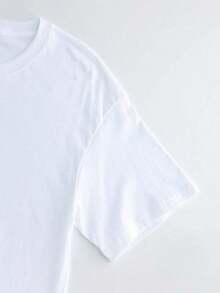 Gift[Impresión a Doble Cara] Camiseta Holgada Casual para Mujer para Primavera y Verano, Estilo Playero con Palmeras y Tablas de Surf, Estampado de Playa y Estilo Cowgirl, Manga Corta, Cuello Redondo, Hombros Caídos, Talla Grande [Chu]Soft - Blanco - Ver 6
