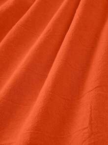Chaleco con botones delanteros y shorts - Naranja - Ver 8