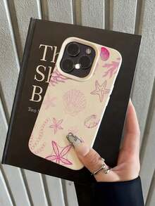 PU.Children's Elements.Shell.Stars.Suitable Color.Pink.White.Shock Resistant.Design.Fashion.1 Piece.Full Coverage.TPU.Compatible.Children's Series.161514131211.ProMax. - Multicolor 11 - View 10