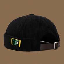 Unisex Retro Barett, Cord Winter Warm Seemannsmütze, Zeitungsjungenmütze - Gutsbesitzerhut aus Cord - Übersicht 4