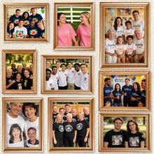 ISUNMEA Personalized Photo T-Shirts, Design Your Own Custom T-Shirt On The Front And Back, Cotton Fabric With Customizable Text/Image - Black - View 6