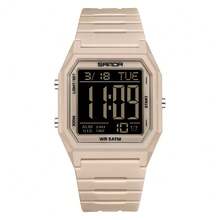 SANDA. Men's Digital Sports Watch, Silicone Strap Waterproof Electronic Wrist Watch, Multifunctional Luminous Display Watch For Outdoor Sports Daily Wear - 6355J - View 6