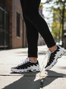Promotion: TN Plus Vapor Bubble Cushioned Running Shoes, Air Fitness Gym Training, Premium, 24-Hour Shipping, Black And White - TN 奧利奧 - 查看 2