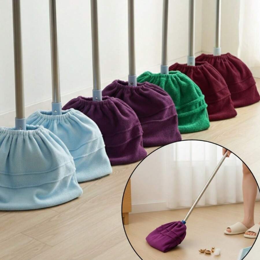 Reusable Microfiber Mop And Broom Covers, Washable, Great For Cleaning - Random Colors, 1 Unit - View 1