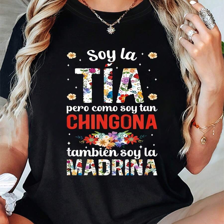 Women's T-Shirt With Tooth And Toothpaste Print, Short Sleeve - Black - View 1