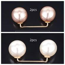 2/4 piezas Clips de dobladillo de mezclilla, bloqueador de luz del pecho, botones de cinturón de cintura, clips antiarrastre para zapatos, ajustador de longitud de pantalones - Multicolor - Ver 11