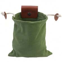 1pc Outdoor Foraging Bag, Harvesting Storage Bag, Portable Multi-Function Canvas Waist Bag, Tool Bag, Camping Storage Bag - Multicolor - View 13
