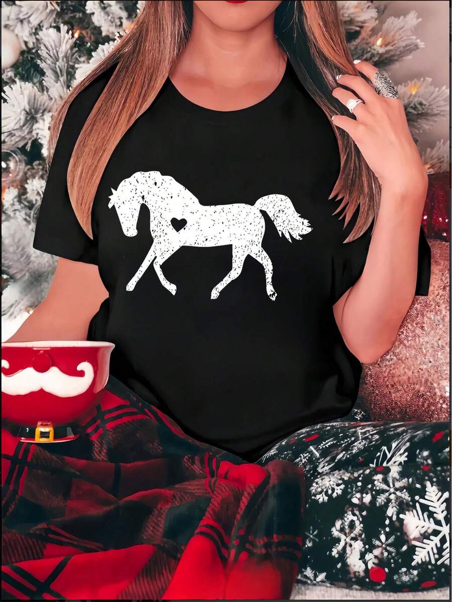 Women T-Shirts - Black - View 1
