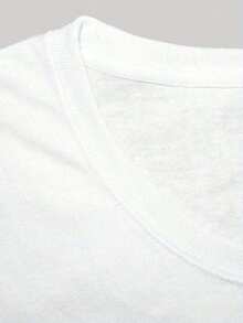 Playeras De Mujer Under The RadarCamiseta De Cuello Redondo Con Estampado De Mezclilla Para Mujer, Top Casual De Manga Corta Para Primavera Y Verano, Ropa De Mujer - Camiseta De Cuello Redondo De Manga Corta De AlgodóN Holgada Unisex Estilo Vintage Urbano - Blanco - Ver 2