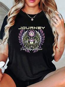 Women T-Shirts - Black - View 1