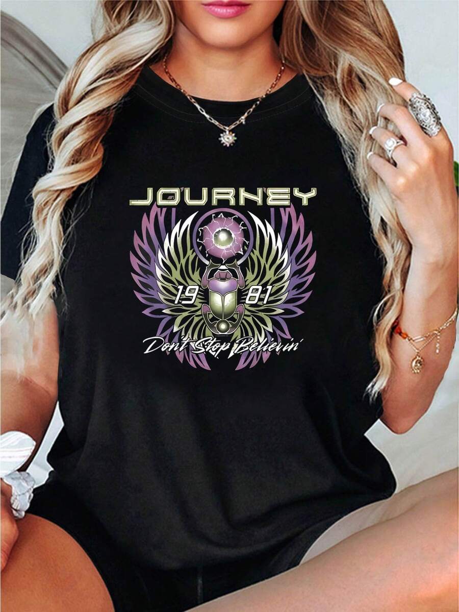 Women T-Shirts - Black - View 1