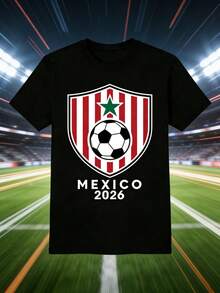 Hombres 002 | |   Fútbol |   Camiseta de Edición Especial con el Logotipo del Torneo de Fútbol México 2026, una Pieza Única para que los Fans Muestren Su Apoyo y Estilo Deportivo 12_27 - Negro - Ver 6