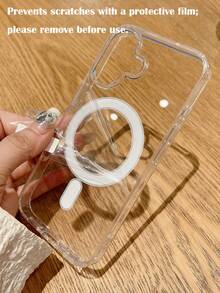 1 Ốp lưng điện thoại từ tính trong suốt đơn giản cho iPhone 17promax/17pro/17air/16/15/14/13/12/11 - Trong sáng - Xem 7