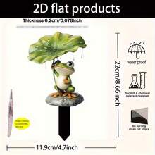 Estacas acrílicas planas para césped, ideales para comercio exterior, adecuadas para decoraciones de cumpleaños, fiestas y patios. - 11 - Ver 19