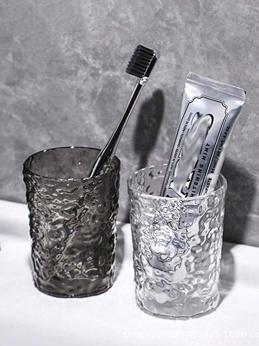 Bộ 4/2 cốc acrylic không vỡ họa tiết sông băng, cốc đa năng dùng trong phòng tắm và uống nước hàng ngày, cốc nhựa tái sử dụng cho cắm trại, du lịch đường dài, lễ tốt nghiệp và các bữa tiệc ngày lễ, vật dụng cần thiết tiết kiệm cho mùa tựu trường. - Nhiều màu - Xem 1