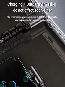 100W USB-C 转 USB-C 数据线，支持快速充电和数据传输，兼容 17/16/15，1 米 - 查看 3
