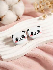 2pcs Panda Silicone Joystick Caps, Fit For Nintendo Switch/Switch OLED Controller, Non-Slip Thumb Stick Covers, Soft Comfortable Grip, Easy To Install Cartoon Panda Gaming Accessories, Caps Only, No Console Included - View 8