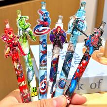 3 piezas Bolígrafo decorativo de la serie de héroes populares Araña roja y negra, bolígrafo de gel retráctil con dije, bolígrafo de escritura suave para estudiantes y adultos - Multicolor - Ver 2