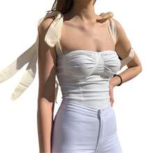 Tops de tirantes y camisetas de mujer - Blanco - Ver 3