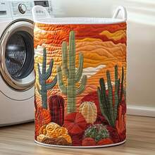 Cesta de Almacenamiento de Ropa Sucia Acolchada de Algodón Serie Cactus 2026, Cesta Antipolvo para Ropa Sucia - 37 modelos - Ver 18