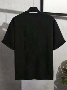 T-Shirt, Printed T-Shirt, Black, Fun, Short Style, Entertaining And Cool T-Shirt, Unique Design, Summer Print, Suitable For Daily And Weekend Wear, Comfortable Clothing For Outdoor Activities. - 黑色 - 查看 2
