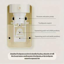 1pc No-Drill Wall-Mounted Automatic Toothpaste Dispenser, Bathroom Home Use Toothpaste Organizer, Trace-Free Adhesive Paste Wall Use - A - View 4