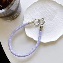 1个新款ins风银色扣环短绳环手机挂绳腕带手持钥匙扣挂链手机壳通用 - 彩色 - 查看 14