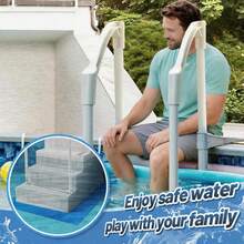 Alfombra antideslizante de PVC para piscina, de color azul para proteger el revestimiento de la piscina contra daños, alfombra para escalera de piscina - Alfombra protectora para escalera de piscina con textura antideslizante, adecuada para piscinas enterradas y sobre el suelo - diseño contratado - Ver 3