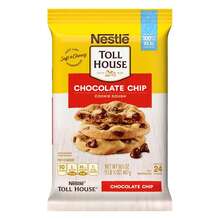Nestle' Nestle Toll House Chocolate Chip Cookie Dough With 100% Real Chocolate Chips – 2 Dozen Ready To Bake Just Like Homemade Chocolate Chip Cookies 16.5 Oz - Default - View 1