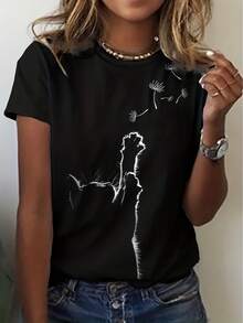 Women T-Shirts - Black - View 1