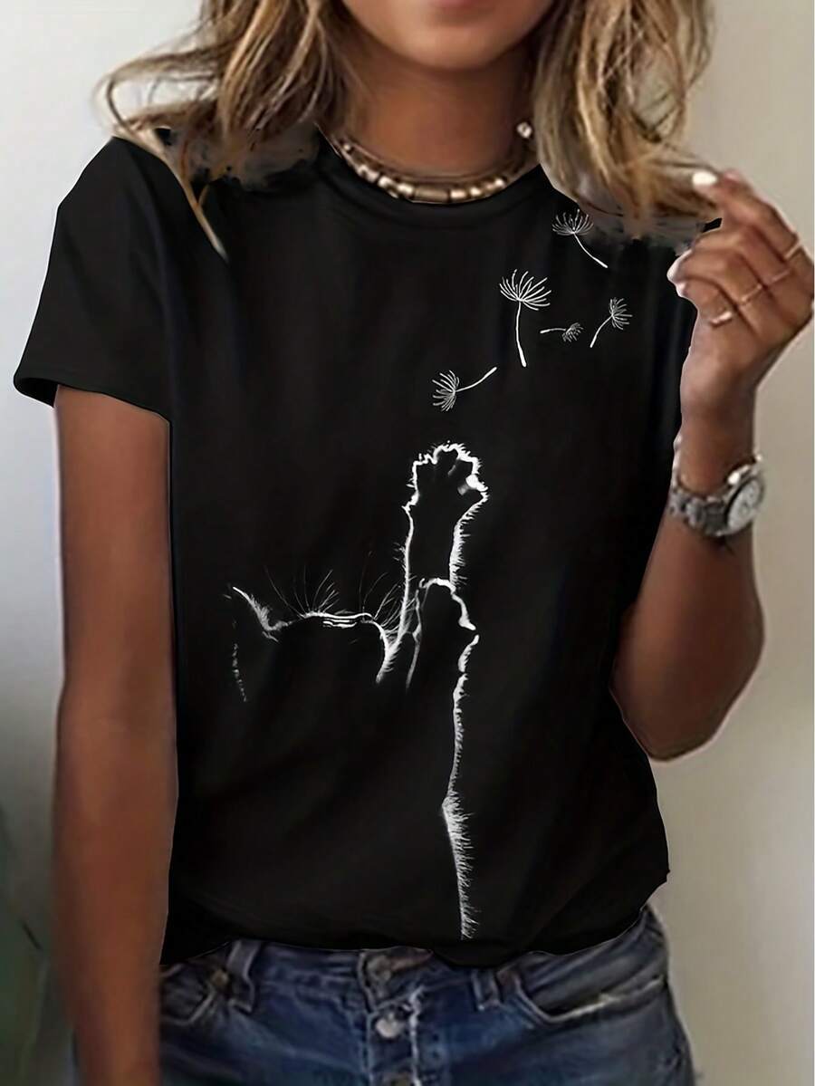 Women T-Shirts - Black - View 1