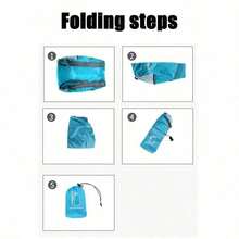 1pc Foldable Backpack - 20L Outdoor Sports Bag - Water-Resistant, And Comfortable Folding Bag Ultra-Light Portable Storage Bag Camping Essentials Camping Equipment Hiking Accessories Festival Beach Weekend Bag Beach Bag Laptop Bag Holiday, Beach Bags, Beach Bag - Multicolor - View 9