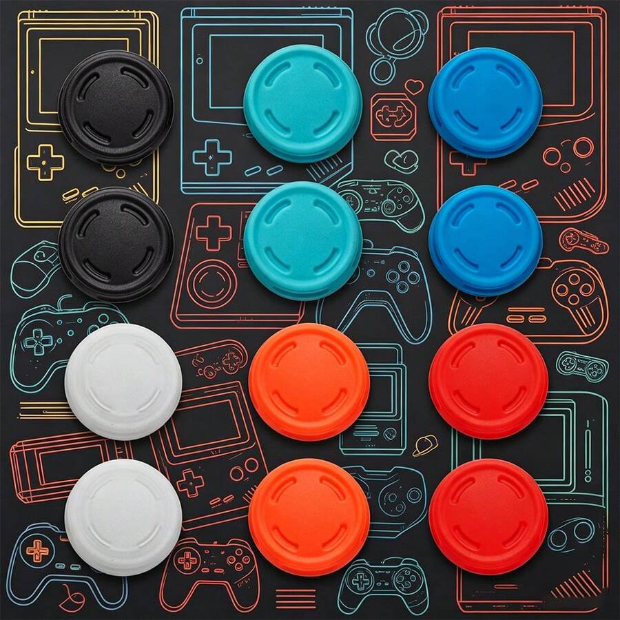 10Pcs Joystick Replacement Cap Button Stick Cover Controller 3D Analog Skin Replacement Part Repair ForNS Switch - View 1