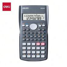 DELI D82MS 科学计算器，240 种功能，考试计算器，学习用品，双行液晶显示屏，逐步显示，电池续航时间长，学生考试和学习必备 - 多色 - 查看 5