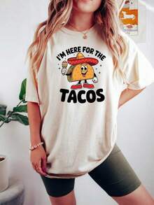 Impresión de letras eleganteI'm Just Here For The Tacos T Shirt, Funny Taco Graphic Crewneck ShirT-S, Taco GifT-S For MexiC-An, Taco Birthday PartY- ShirT-S For Foodie220G Durable Cotton T-Shirt - Great For American Ladies' Grocery Runs, Fall Hikes, And Holiday Gatherings, A Warm Gift For Coworkers & Relatives, Women's Loose Outfits, Vacation Essentials, Halloween Costume Accents,ropa de mujer holgada,un imprescindible para las vacaciones,disfraces y accesorios de Halloween,Camisetas de apoyo al Mundial,Conjuntos a juego para padres e hijos, camisetas para hombre, camisetas para mujer, camisetas para niños - Blanco - Ver 7
