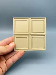 Non-Wooden DOLLHOUSE Ceiling Trim, Eaves Wall Corner Decorative Strips, Miniature Ceiling Wall Baseboard, DIY Mini Decor & Renovation Materials, European Style Architecture Tools Accessories - Multicolor - View 11