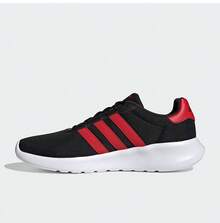 Adidas Giày chạy bộ nam mới với bề mặt lưới chống trơn trượt và chống mài mòn. - Đen/Đỏ - Xem 5