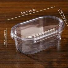 Cajas de postre de plástico con tapas, envases desechables para alimentos, adecuados para tiramisú, helado, galletas, frutas, pudín, pastel de capas, mousse, crema de fresa, cajas de embalaje para pasteles de mousse, cajas de postre, cajas de pasteles, dulces, hornear y pasteles, embalaje de postres, envases de postres, cajas para llevar, artículos esenciales para hornear, suministros de cocina para el hogar (transparente) - Blanco - Ver 8