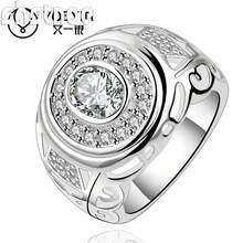 Nhẫn bạc 925 mạ vàng, kiểu dáng cổ điển, đính đá Zirconia, dành cho nữ, trang sức quyến rũ, quà tặng đám cưới, lễ đính hôn, sinh nhật. - Bạc - Xem 3