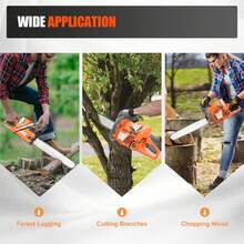 kangten LYNICESHOP Gas Chainsaw, 24 Inch Gasoline Chainsaw Cutting Wood Gas Sawing Crankcase Chain Saw, 72cc Gas Power Chainsaw With Bar And Chain Compatible With MS 381 (72CC) Holiday Gift (US Stock) Faster Delivery - 預設 - 查看 8
