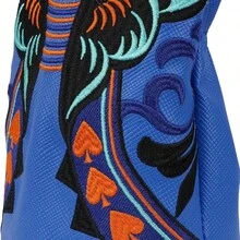 WUDAY King Shaped Golf Club Head Cover, Made Of Synthetic Material With Crown And Beard, Suitable For Golf Clubs, Blue Color - Multicolor - View 3