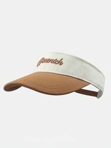 1pc Contrast Color Open Top Baseball Cap, Unisex Summer Sports Running Tennis Hat, Sun Protection Sunshade Hat, High Ponytail Compatible, - G Visor - View 10