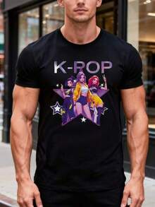 Camiseta unisex de algodón puroEleganteTeeparaHombresCon características destacadasaGráficodeaK-PopChicaGrupo,PerfectoparaTodos los díasUso,MúsicaFestivales,InformalReuniones,YFin de semanaSalidas, camisetasdemujertopsdemujerblusascasualesparadamablusasparamujerblusascasualesparaDama, VeranoEstilo,Vacaciones&Salidas, LigeroTranspirableTela, EstándarAjusteTodosTemporadaDesgaste,Soft 129% Cotton Short Sleeve Tee, Loose Casual Fit For Women Teen Girls, Skin Friendly Breathable Fabric For Daily Street School Dating Holiday Vacation Outdoor Party All Season Casual WearRopa De Mujer Ropa De Mujer De Uso Diario Blusas, Camisas Y Camisetas De Mujer Camisetas De Mujer Ropa Deportiva Basicos Mujer Short Playeras Para Hombre - Negro - Ver 6