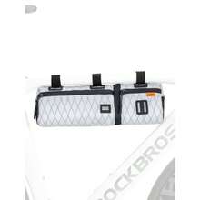 ROCKBROS - Bolsa para manubrio de bicicleta 2 litros de gran capacidad 2 en 1 multifuncional para bicicleta - Blanco - Ver 9