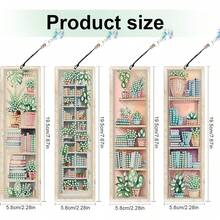 4pcs DIY Diamond Painting Bookmark Set - Book Design, Multicolor Mosaic Decor - Sets - View 1