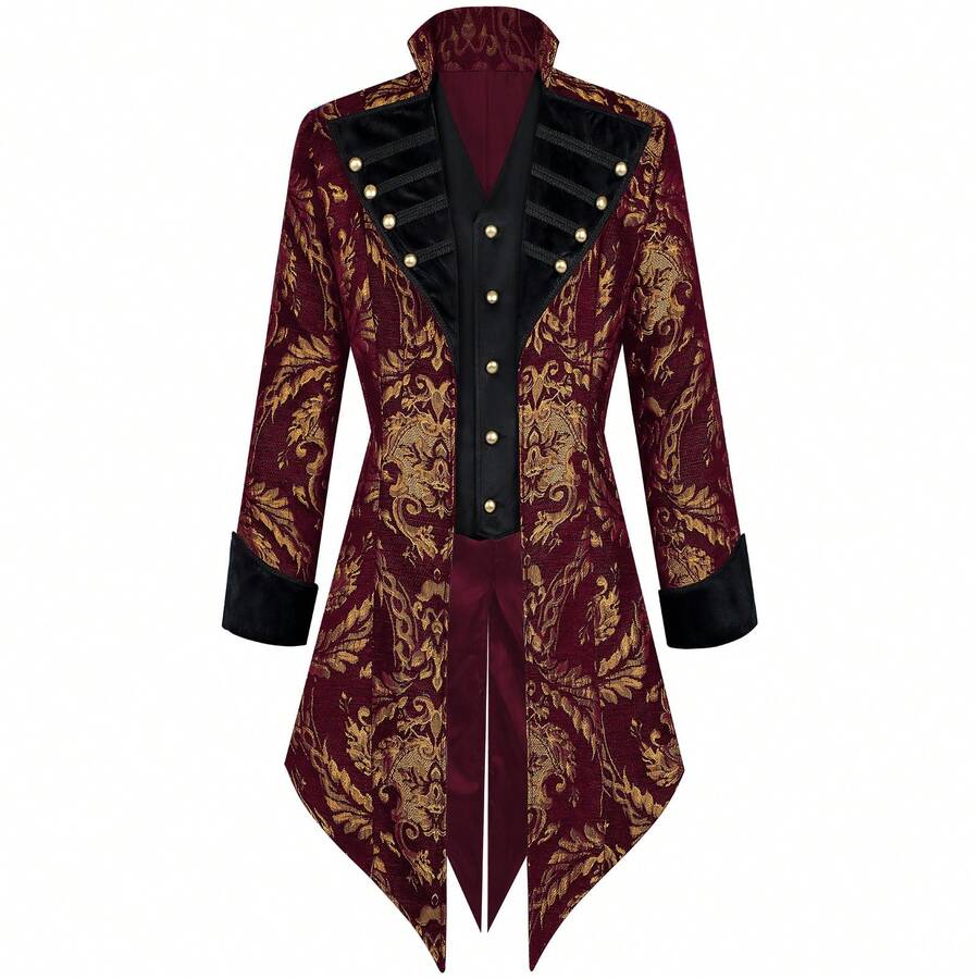 Men Cosplay Clothing - Red Punk Jacket - View 1